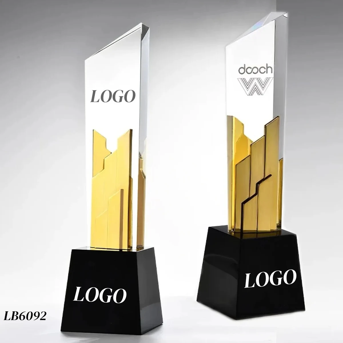 New Engraved Crystal Trophy Award Personalized 1