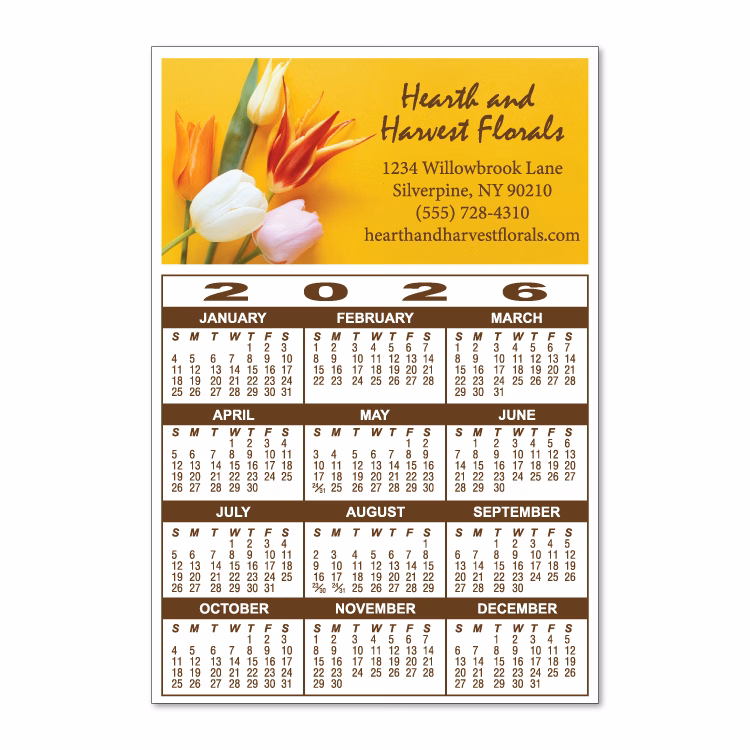 Calendar Rectangle Magnet - Full Color