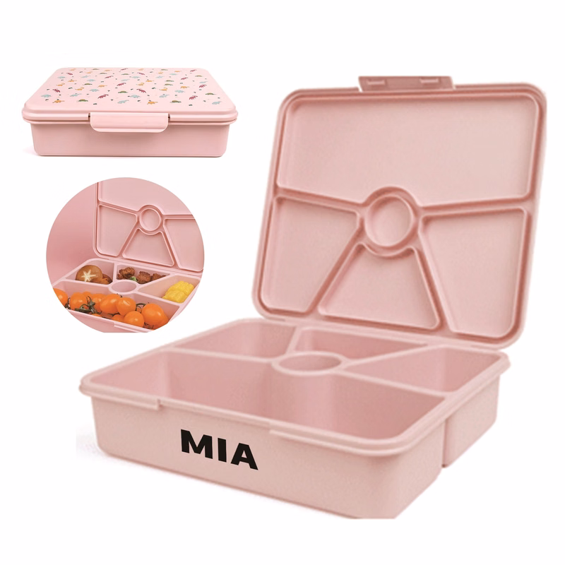 Large Capacity Five-Compartment Lunch Box