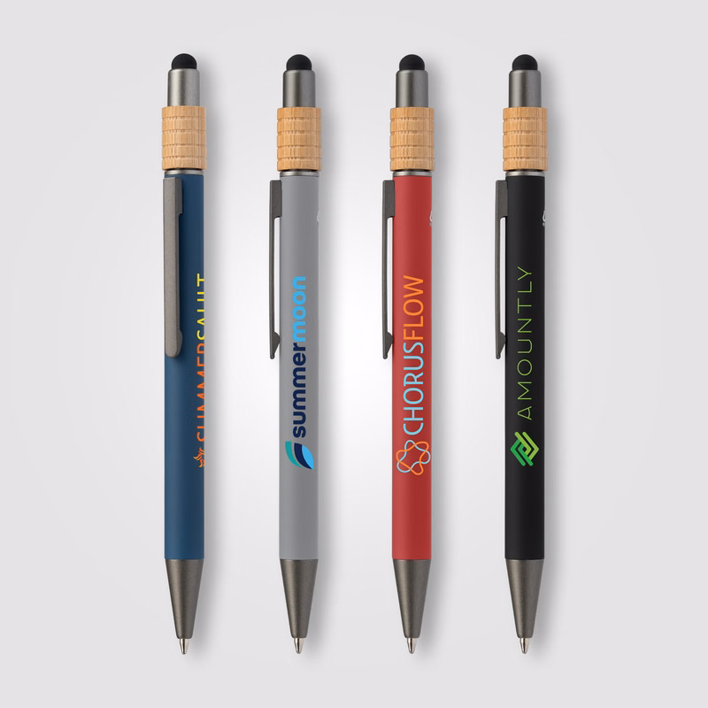 Reborn Spinner Recycled Aluminum Pen w/ Stylus  - PATENTED