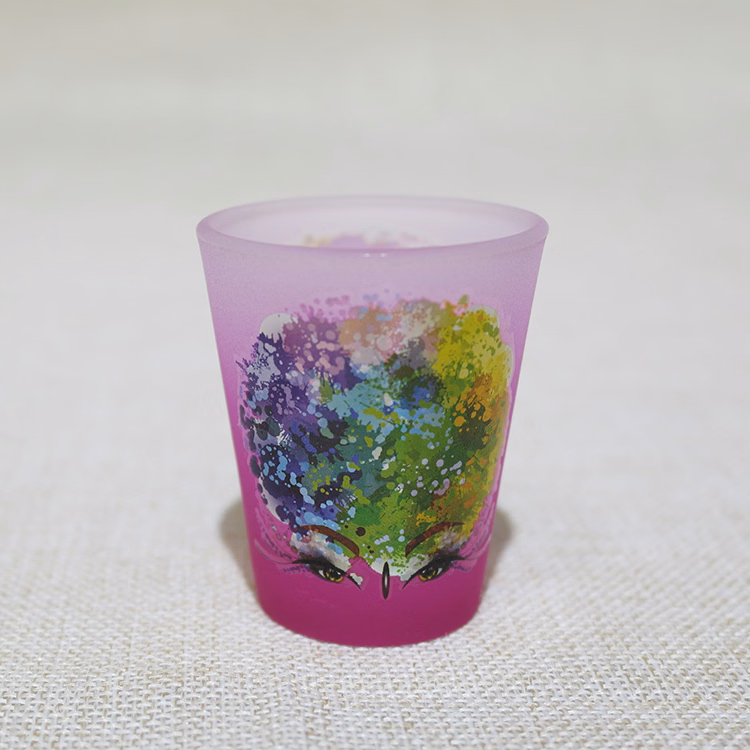 1.5 oz Frosted Colored Shot Glass
