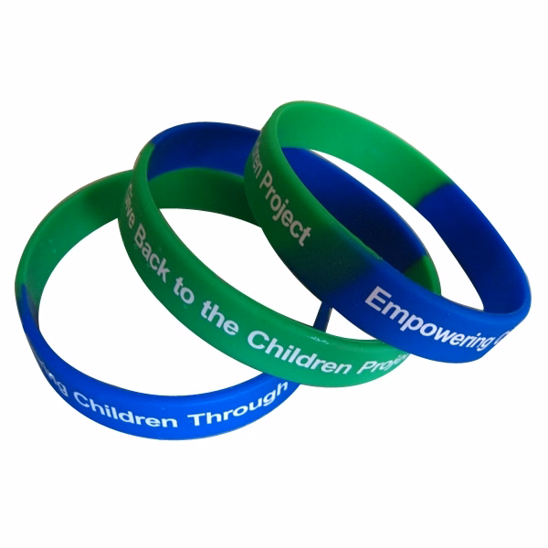 Segmented Printed Silicone Wristbands