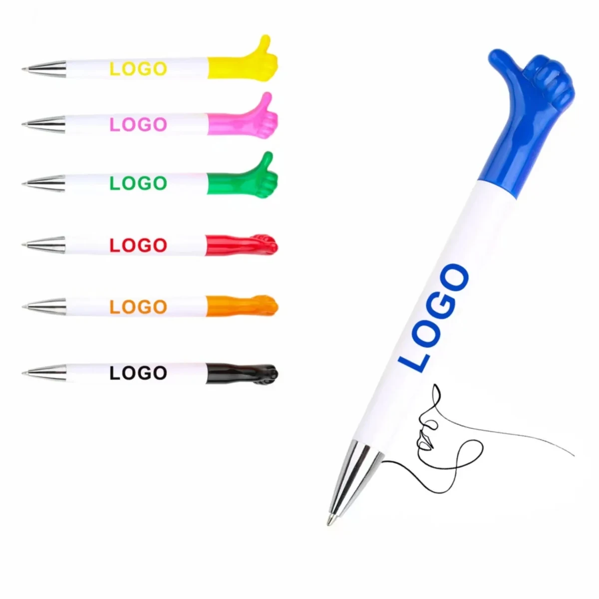 Custom Thumbs-Up Shape Promotional Pen 1