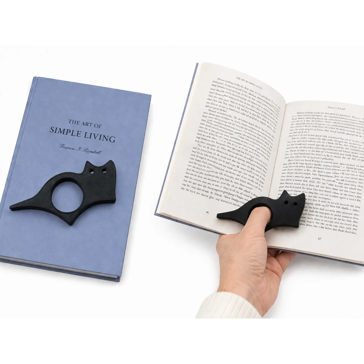 Cat Shape Finger Page Holder 1