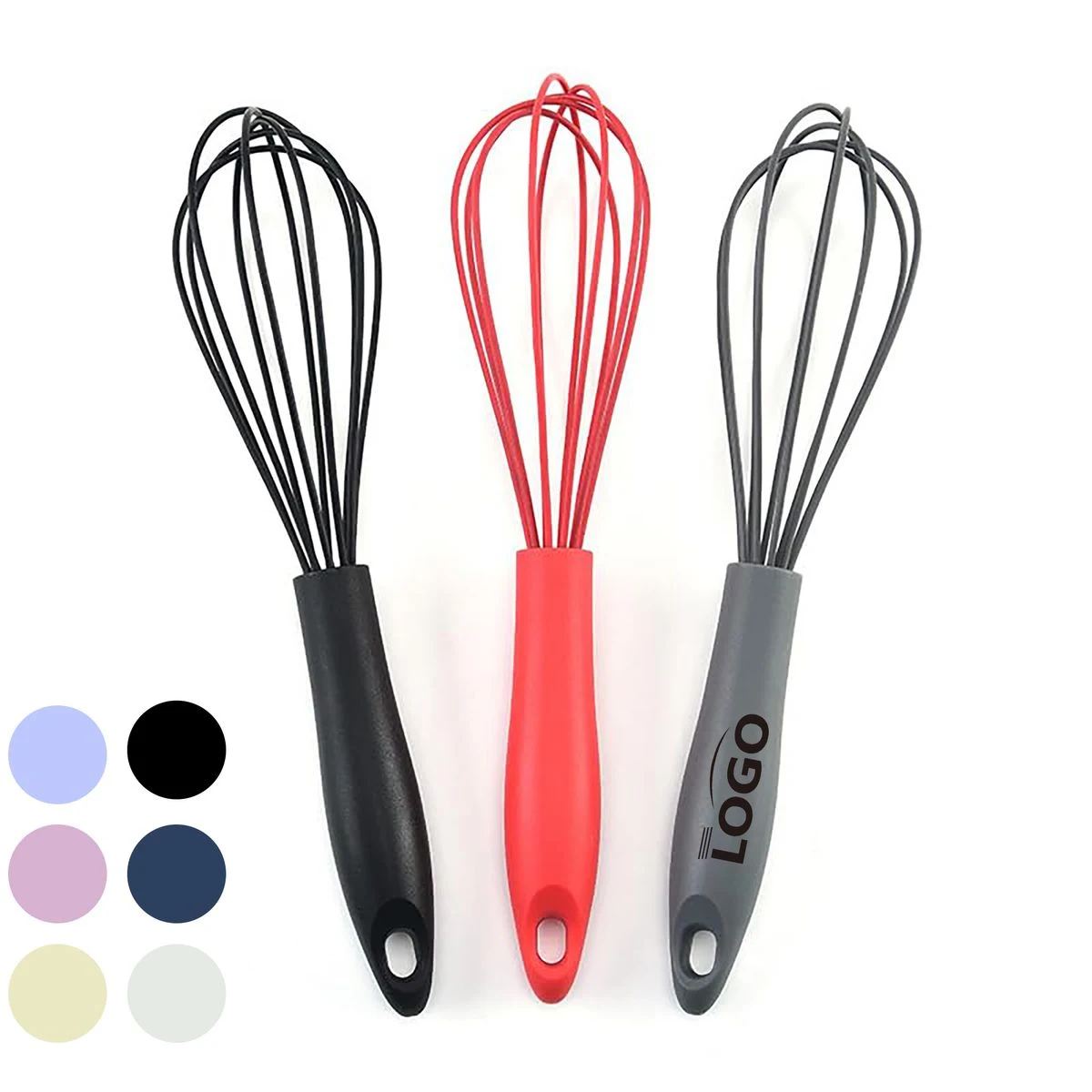Compact Heat-Resistant Silicone Whisk 1