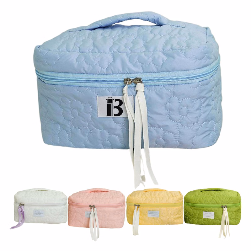 Waterproof Polyester Cloud Travel Toiletry Bag w/ Handle