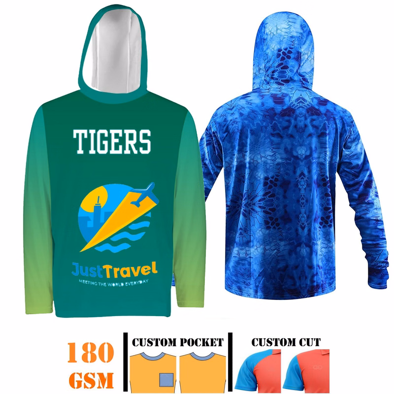 Youth 180 GSM Performance Milk Silk Hooded long sleeve T-shirt, moisture wicking