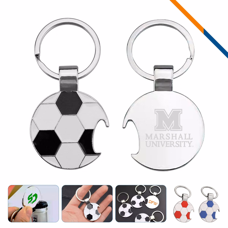 Zefin Soccer Bottle Opener Keychain