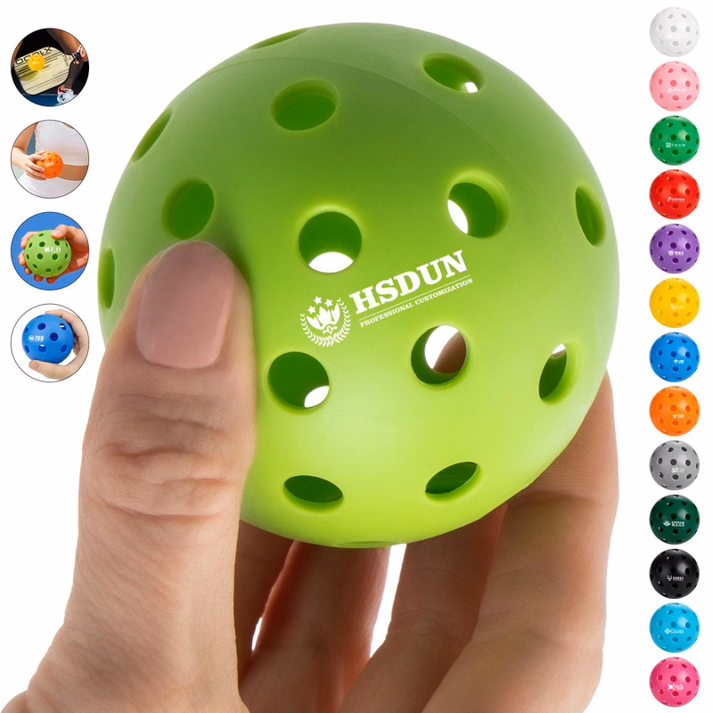 Customized Multi-Color 40-Hole Pickleball