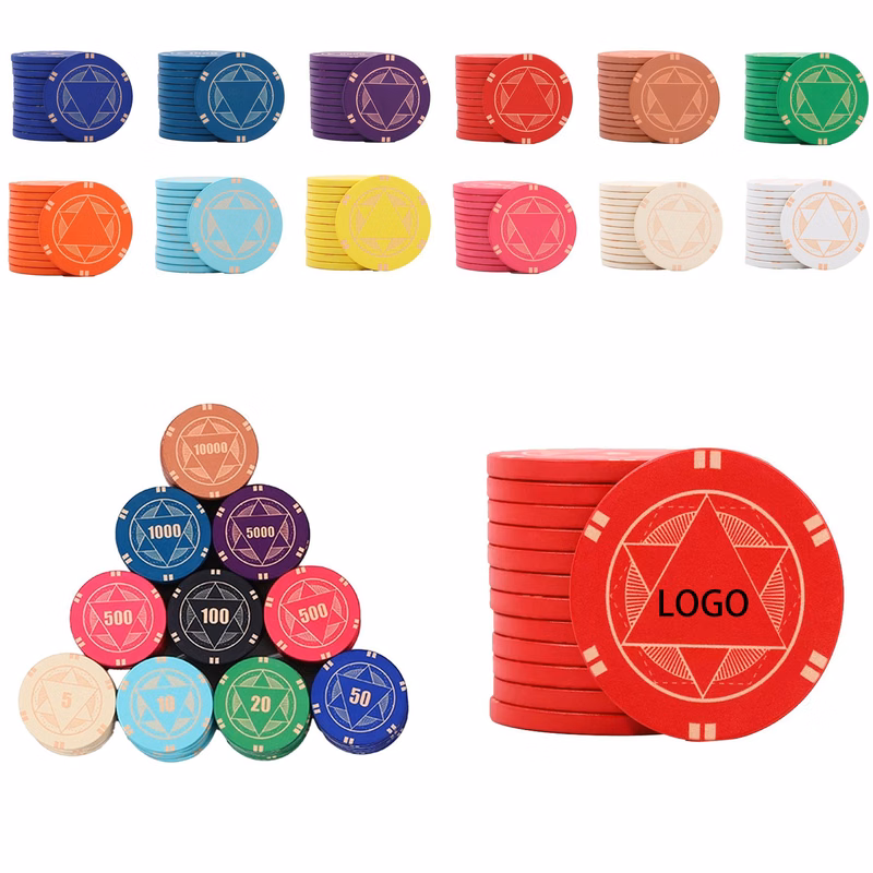 Ceramic Poker Chips MOQ 100pcs