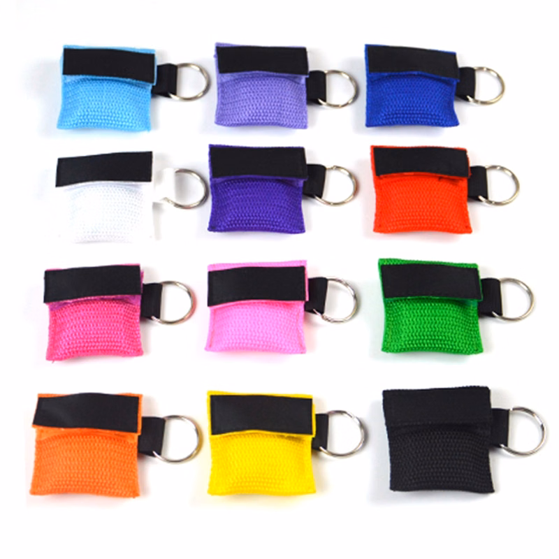 CPR Masks Keychain Ring Emergency Kit