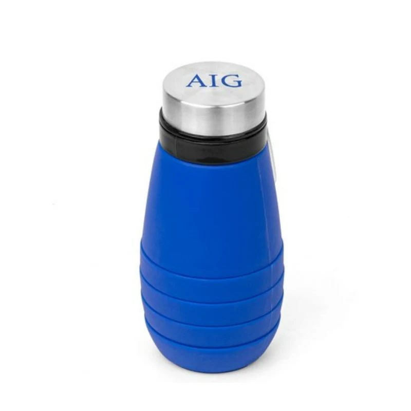 18oz. Collapsible Silicone Water Bottle 1