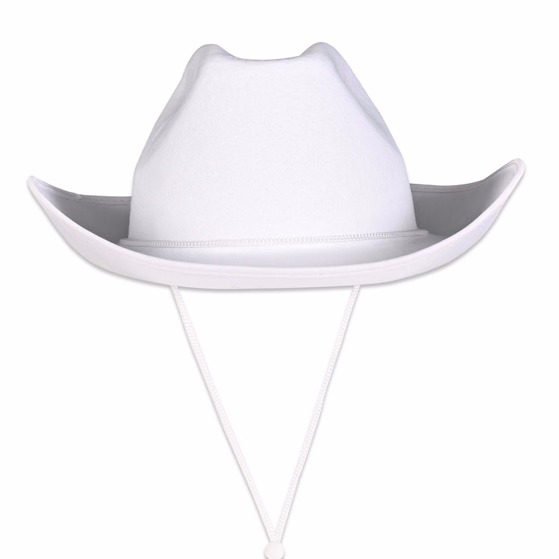 White Felt Cowboy Hat