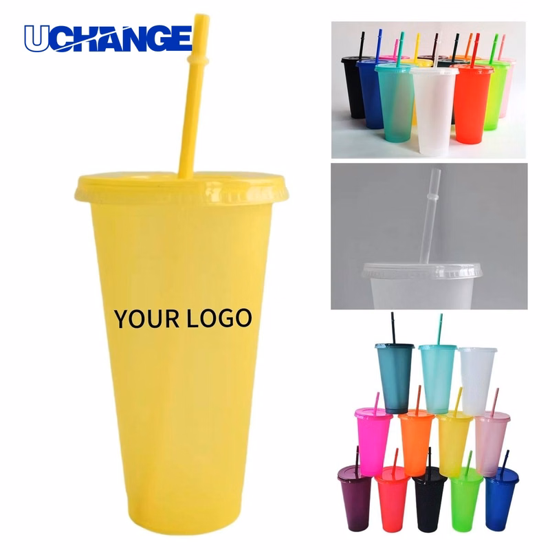 24 oz Glitter Drink Cup (Logo Printed)