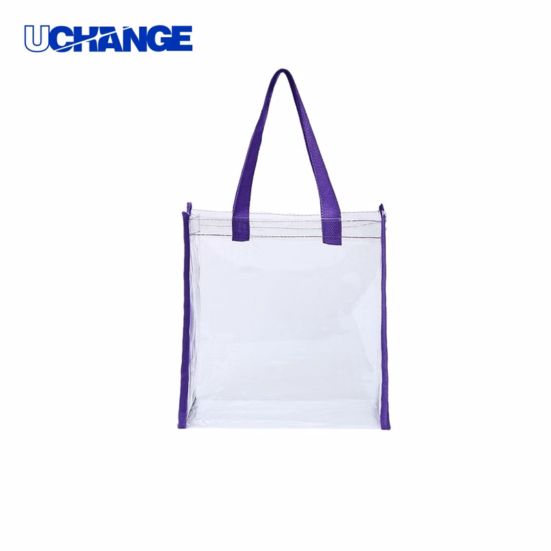 Clear PVC Stadium Tote Bag Carrier with Long Handles