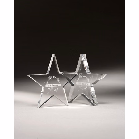 4" Star Paperweight Acrylic Award