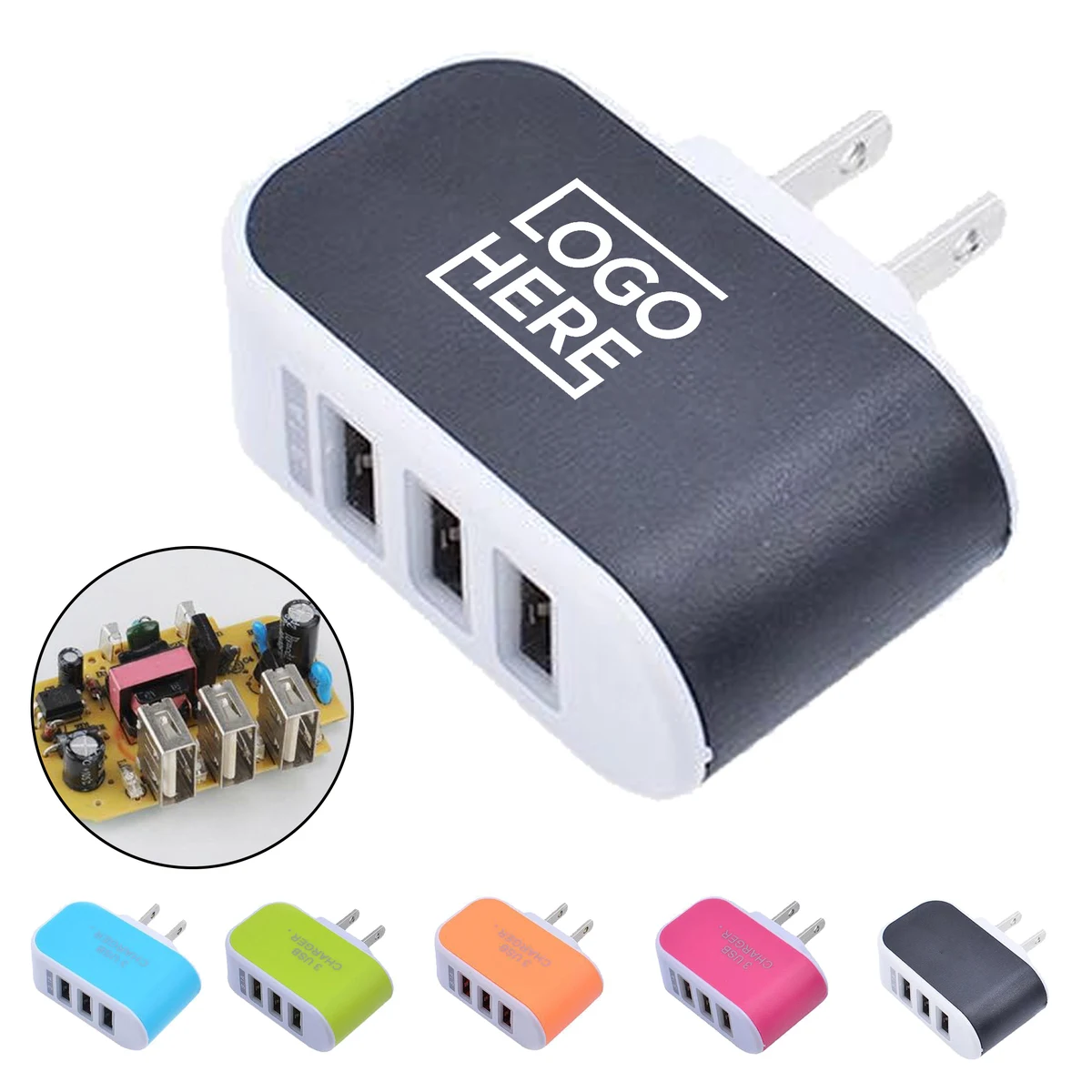 3 Ports Usb Ac Adapter Charger 1