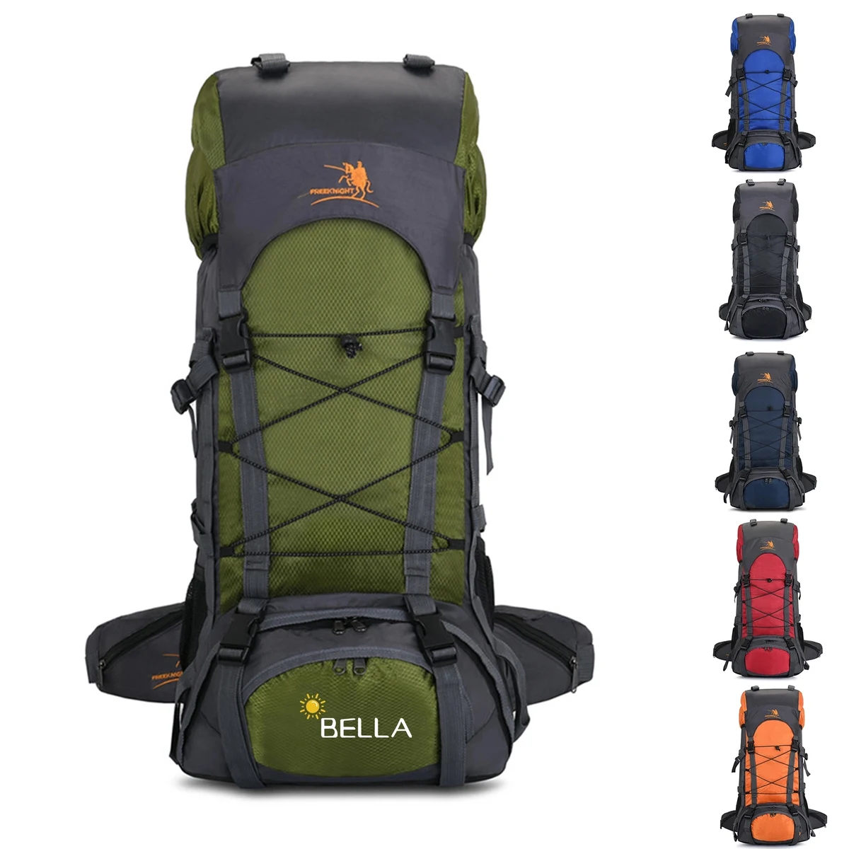 60L Waterproof Hiking Backpack - Daypack With Rain Cover 1