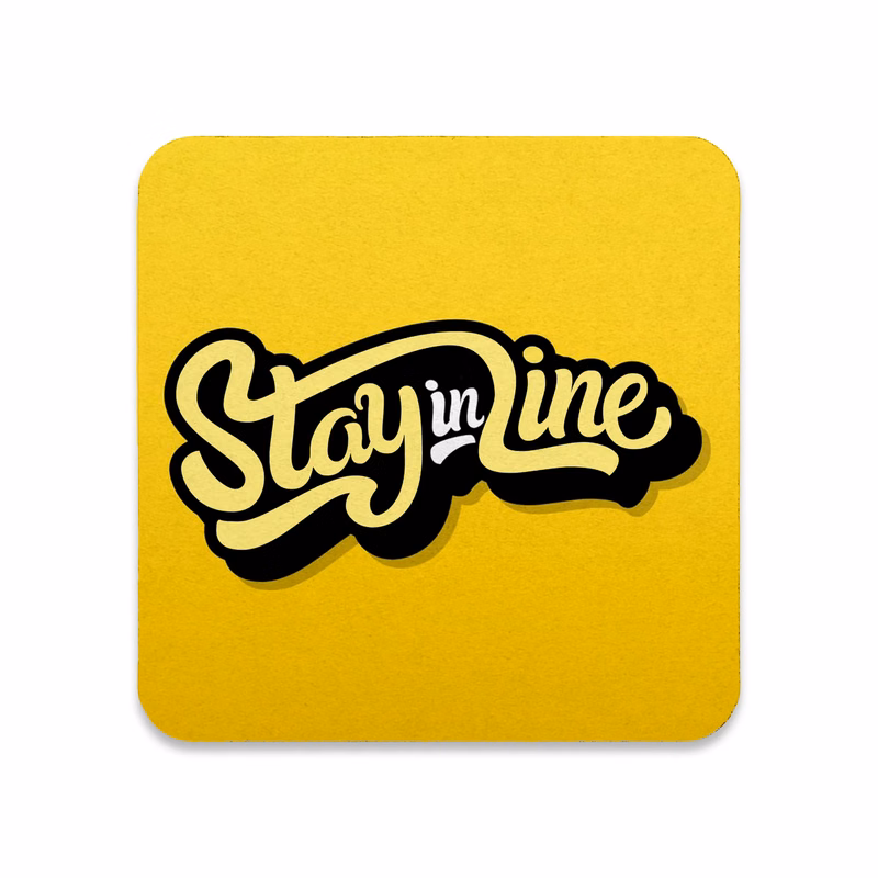 3.5" Square Pulpboard Coaster - 4 color print