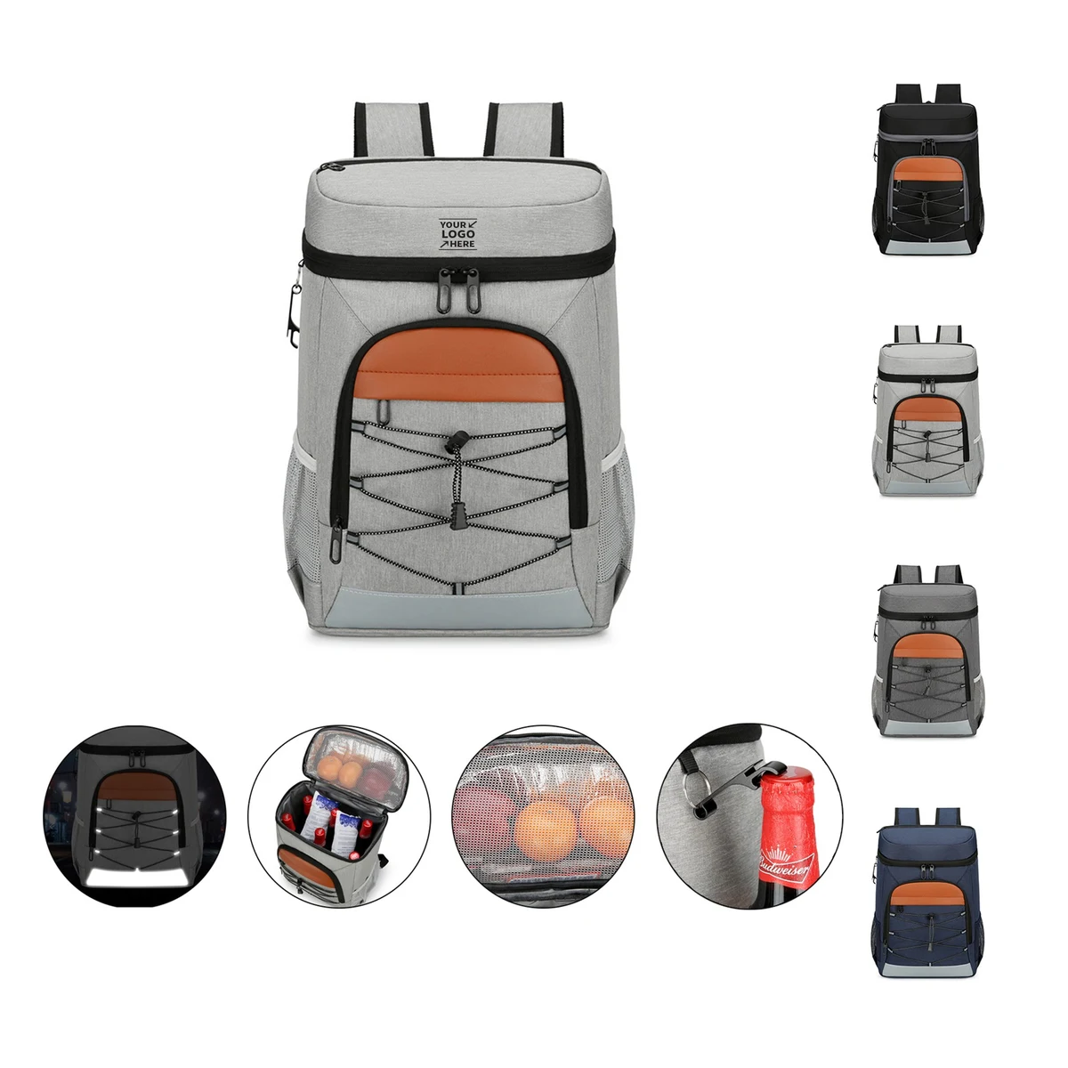 Reflective Picnic Cooler Backpack 1