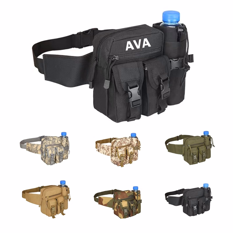 Outdoor Tactical Waist Slip Pack with Water Bottle Holder