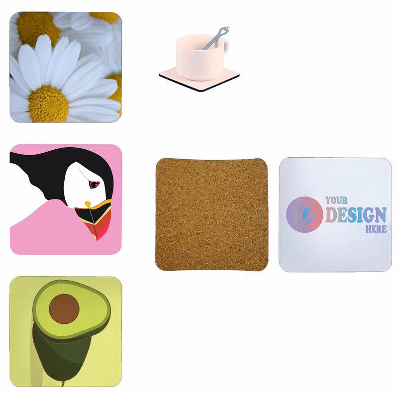 Acrylic Cork Cup Coaster