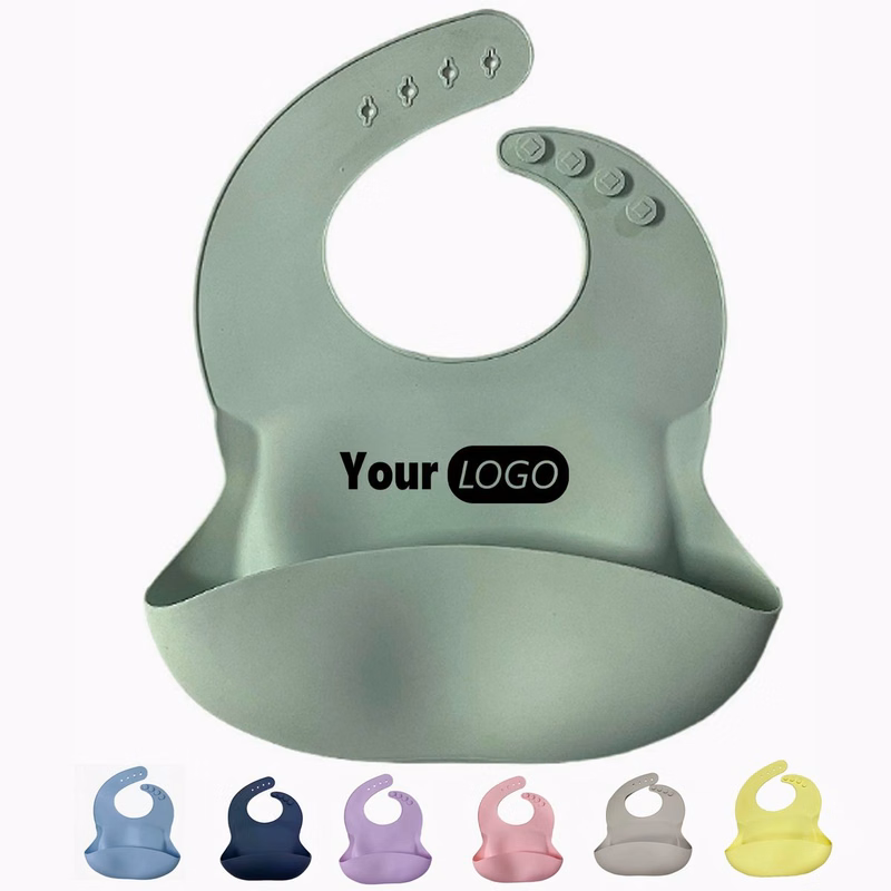 Silicone Baby Bib with Food Catcher