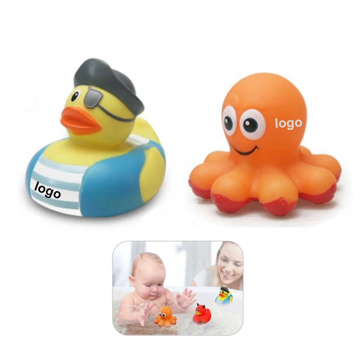Pirate Rubber Duck and Octopus 1