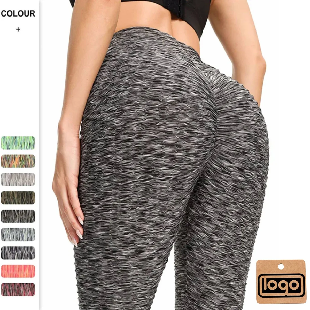 Fancy Jacquard Yoga Leggings 1