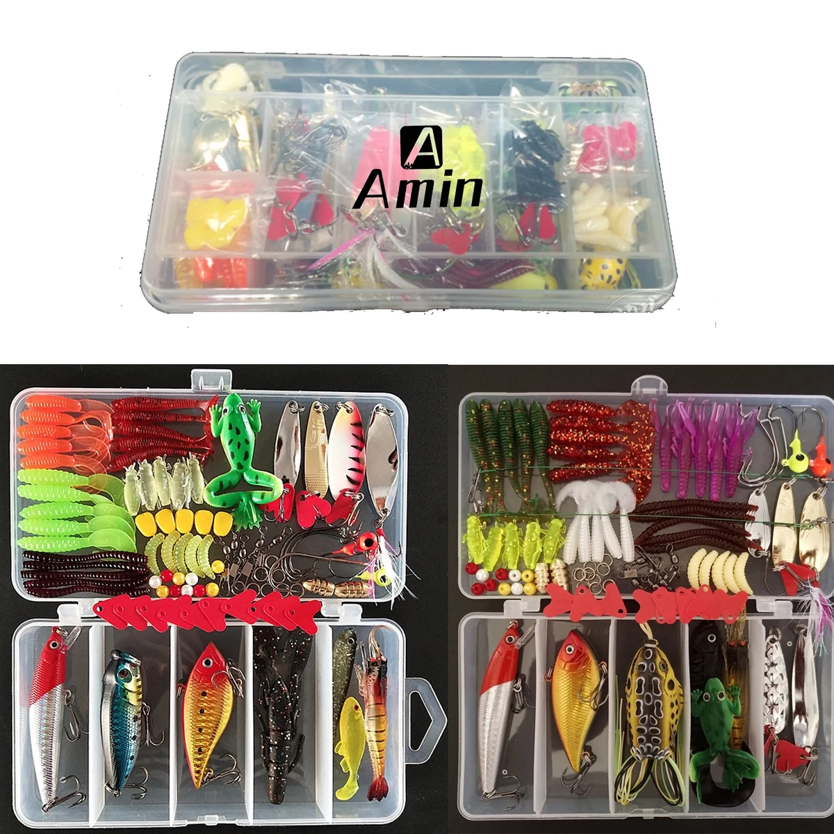 Fishing Lures Kit With Storage Box 1