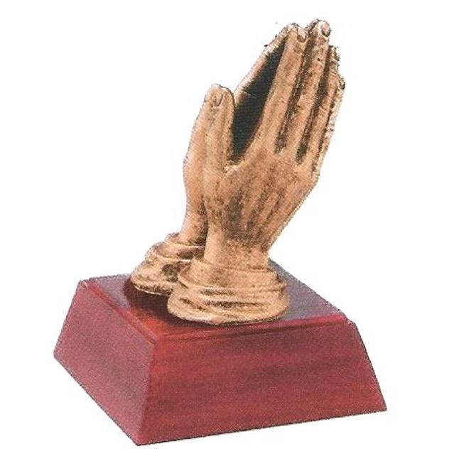 Praying Hands Resin Sculpture