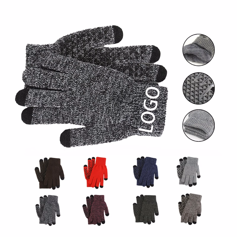 MOQ 20 High Quality Anti-Slip Touch Screen Kinit Gloves