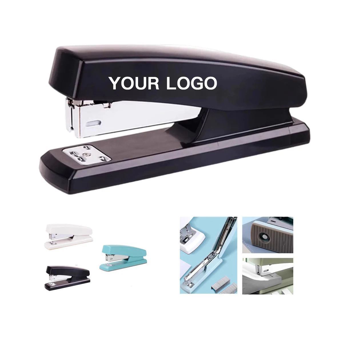Durable Plastic Office Stapler with Metal Core Frame 1