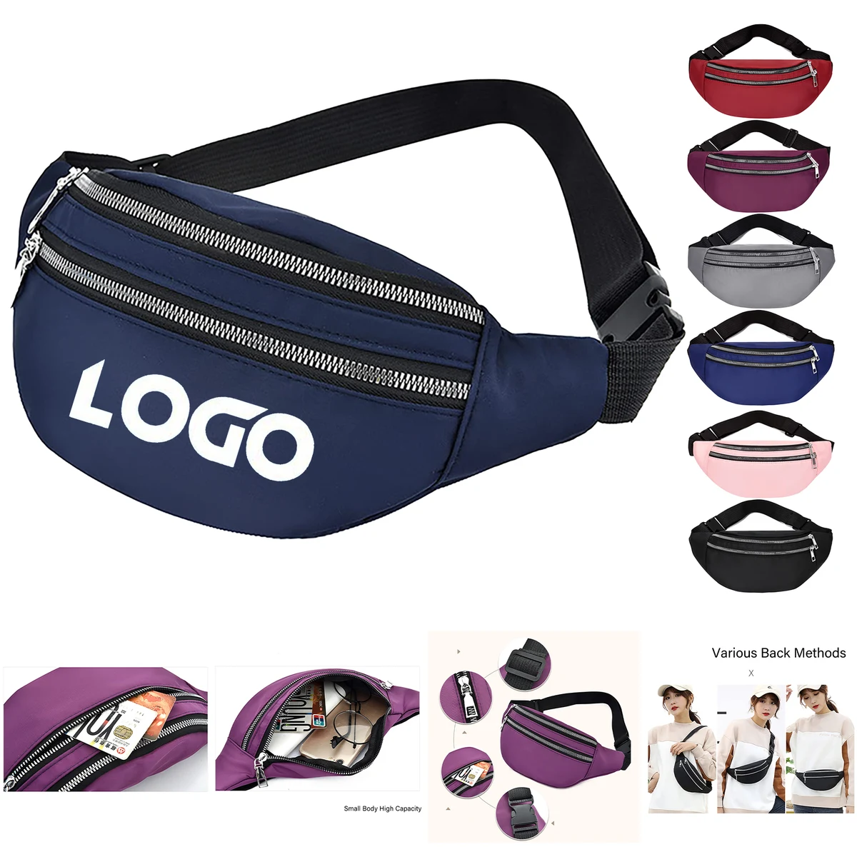 Women Waist Bags Waterproof Pack 1