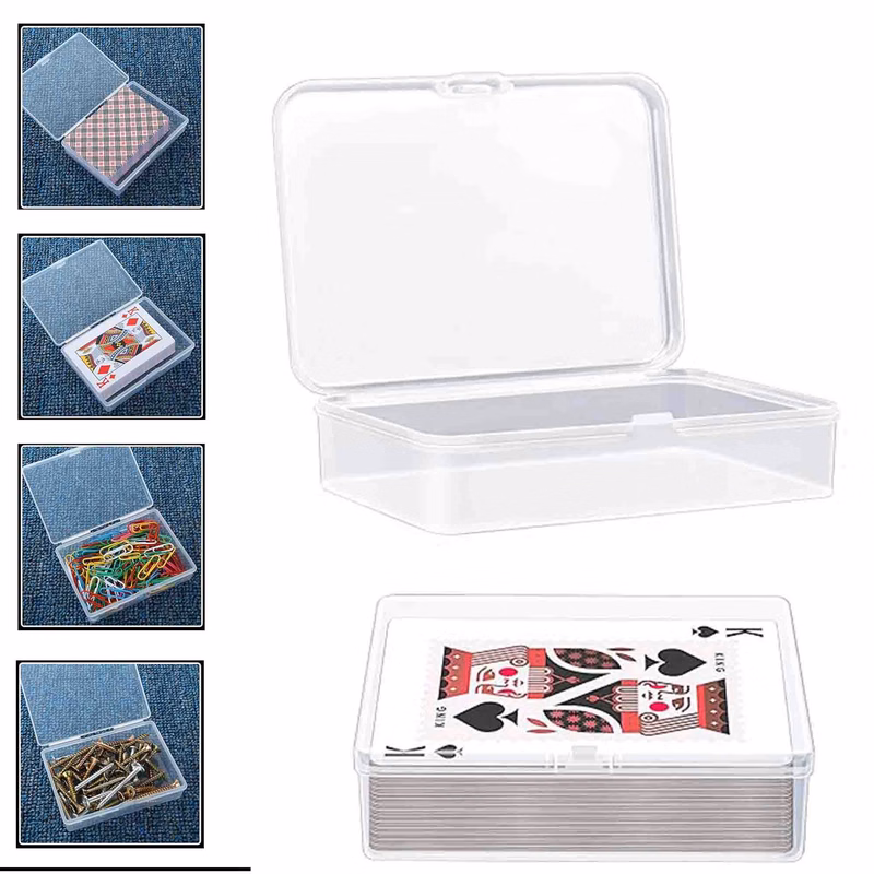 Double Clear Poker Playing Card Box