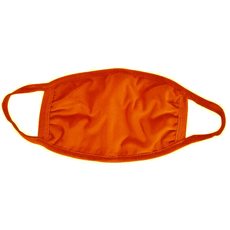 Orange Cotton Face Mask 1