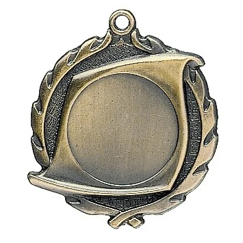 Scroll Insert Holder Wreath Medal, 1 3/4" 1