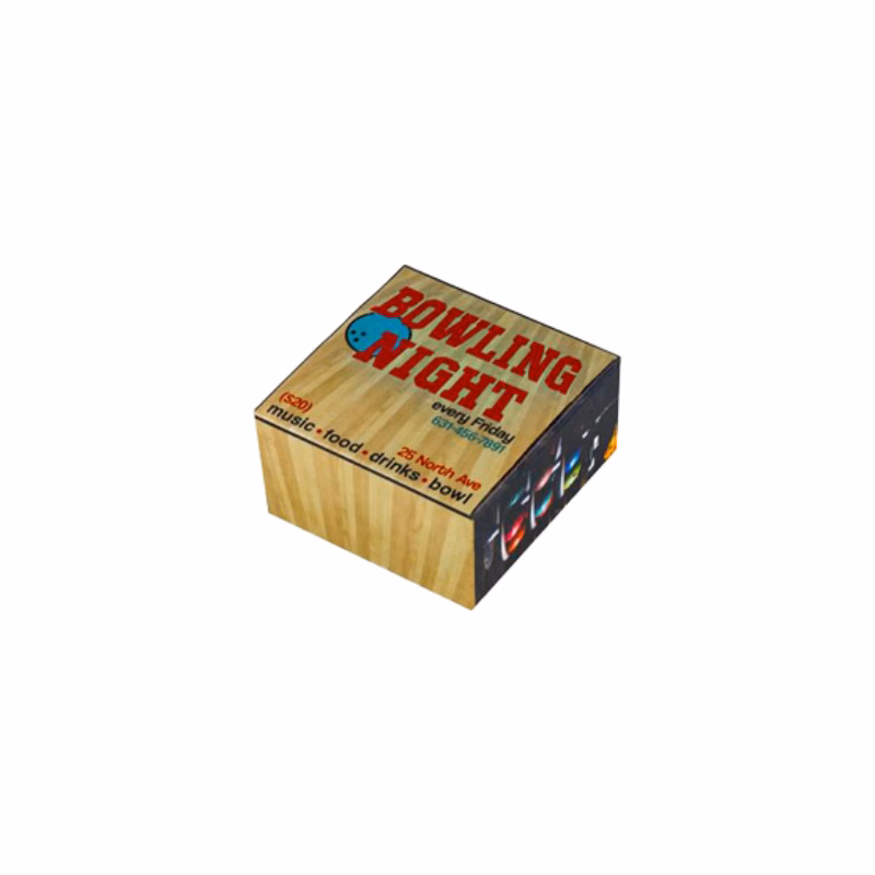6" x 6" x 3" E-Flute Fold Above Box