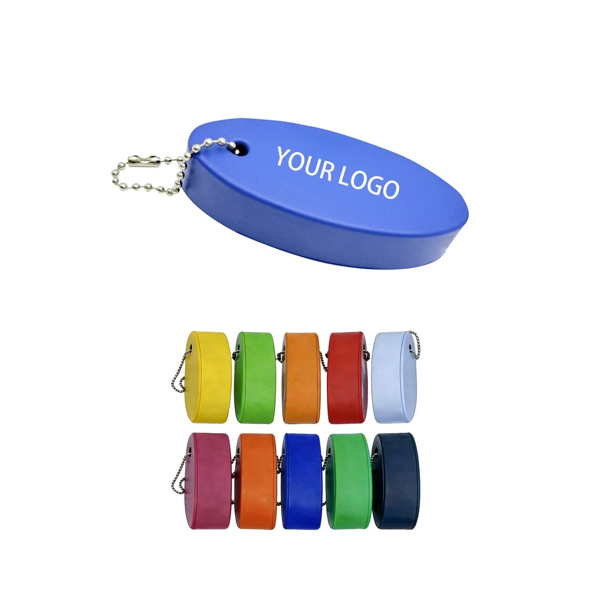 Oval Floating PU Foam Water Resistant Outdoor Key Ring 1