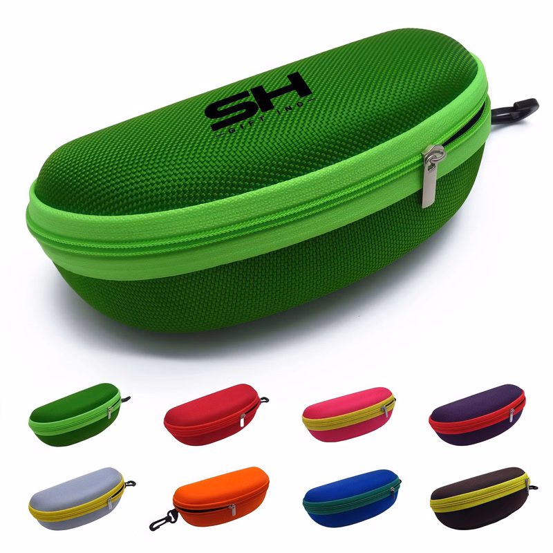 Colorful Oxford Cloth Large Portable Sunglasses Zipper Box