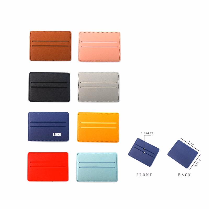 2 Solts Pu Leather Cardholder