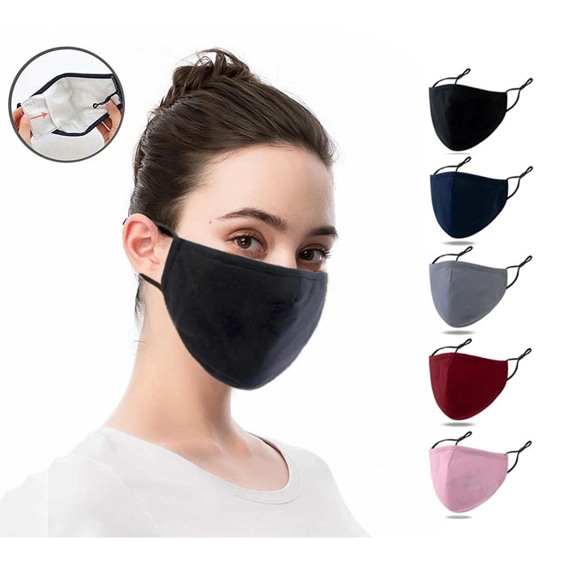 3ply Unisex Reusable Cotton Face Mask 1