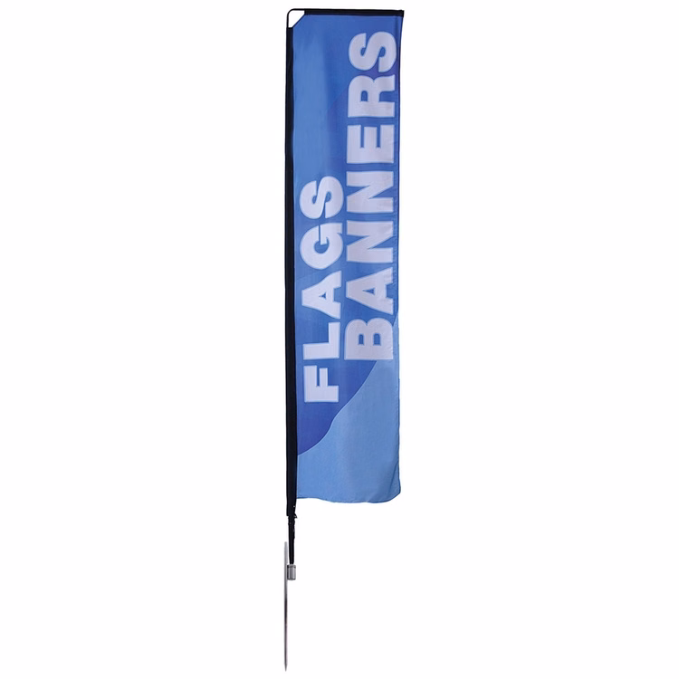 12ft Medium Block Flag Single Sided (29"x118")