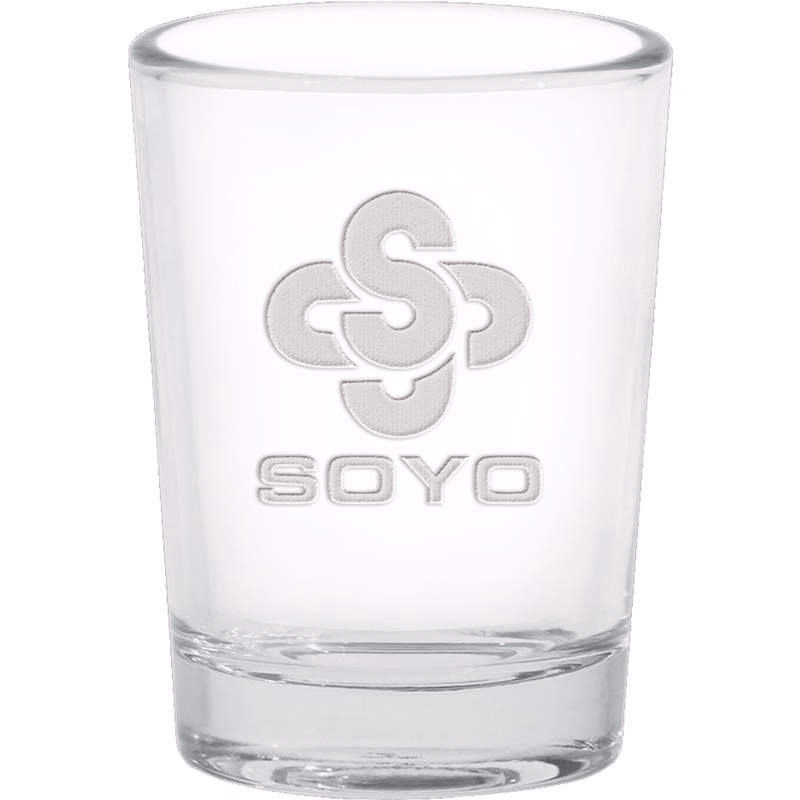 4 oz. Deep Etched Large Shot Glass - Deep Etched