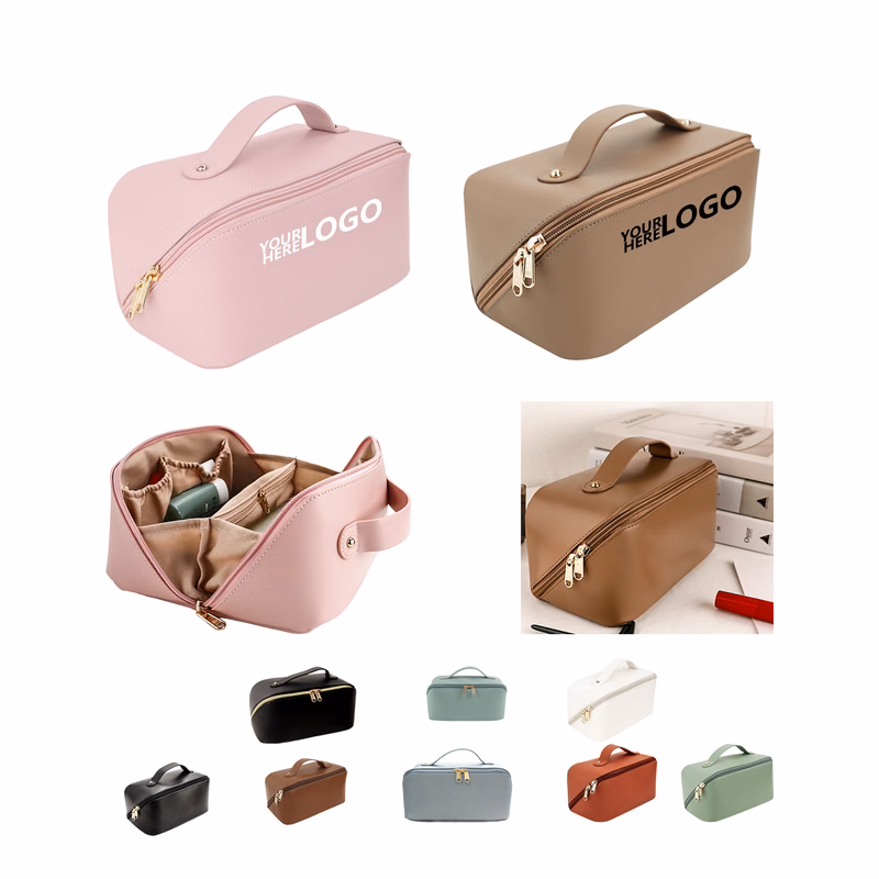 Ladies' Portable Makeup Organizer - Handheld Toiletry Bag