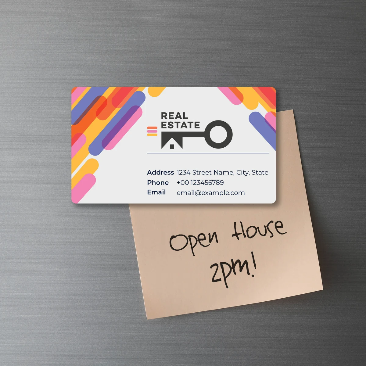 3.5" X 2" Business Card Magnet 1