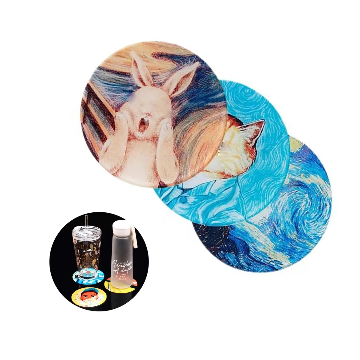 Acrylic Drink Coasters 1