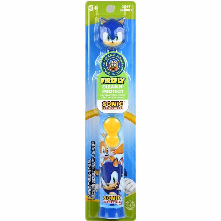 Kids Battery Powered Electric Toothbrush Sonic the Hedgehog 1 Ct
