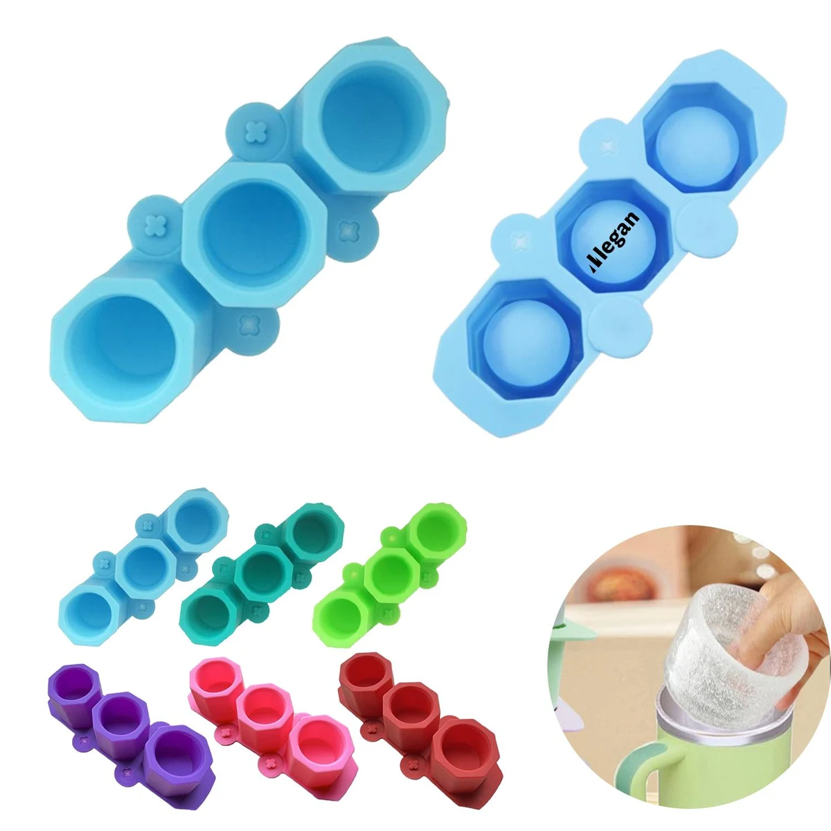 3-In-1 Silicone Ice Cube Tray for Tumbler 1
