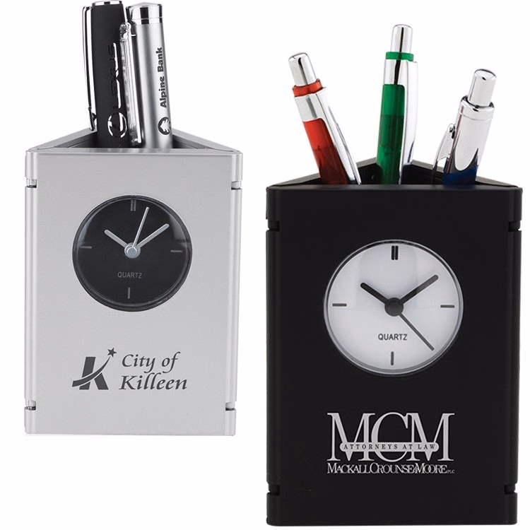 Triangular Penholder Clock